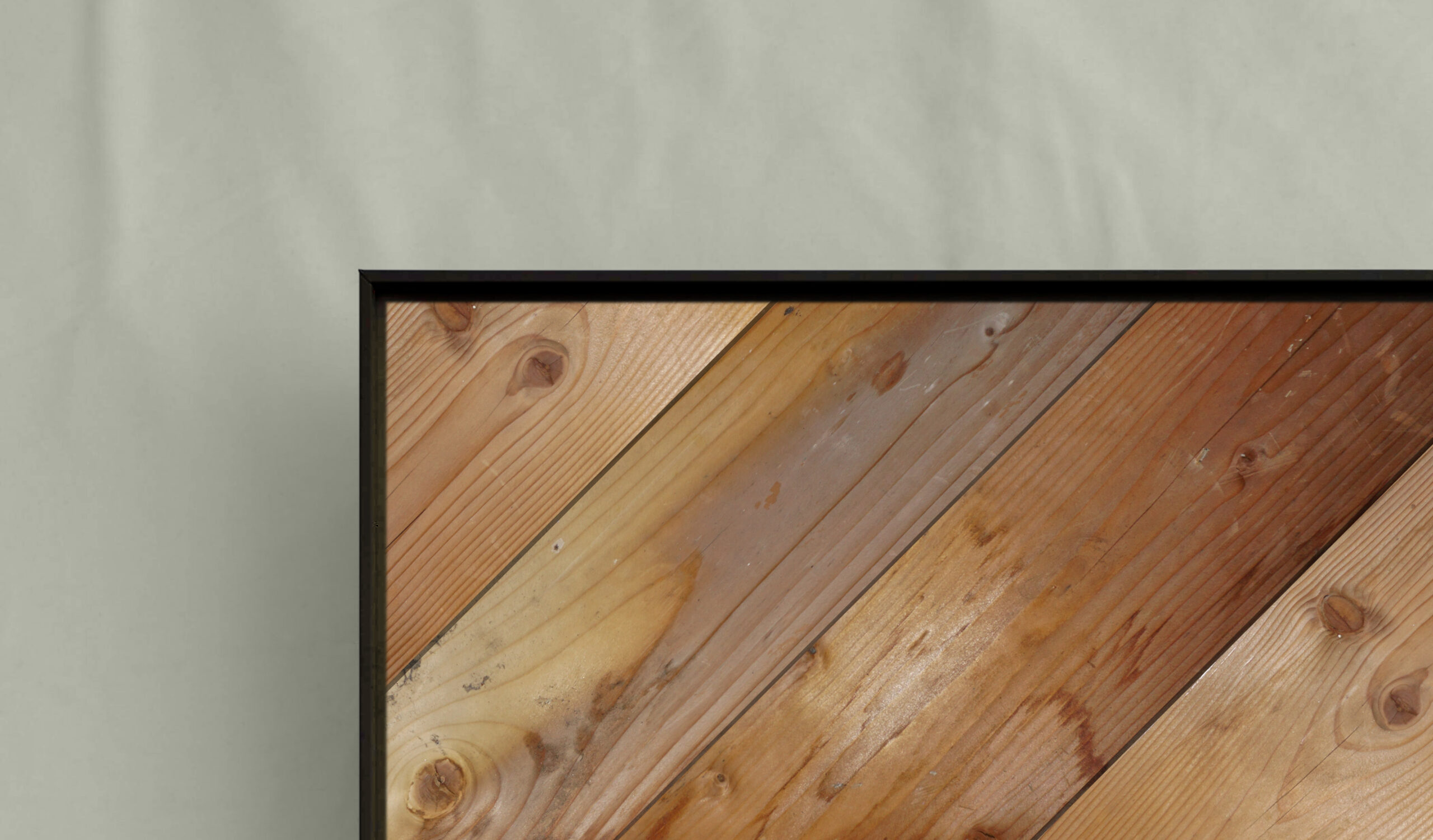 Schattenfugenrahmen, Schwarz