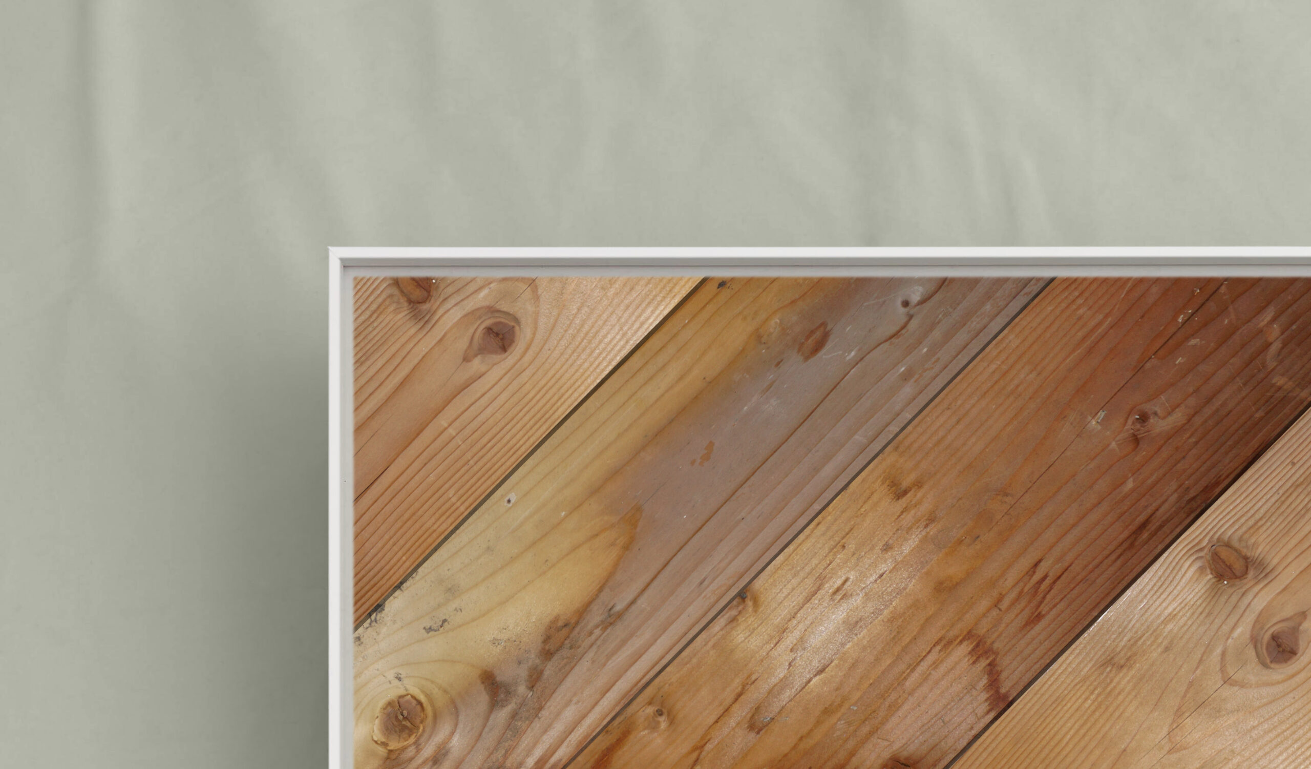 Schattenfugenrahmen, Weiß